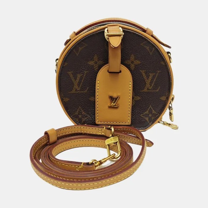 Louis Vuitton Boite Chapeau Crossbody Bag Brown Monogram Mini Canvas M44699 AUTH
