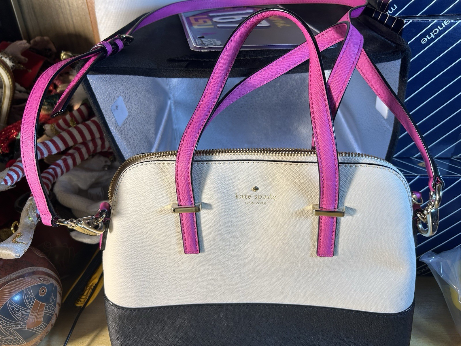 Kate Spade Cedar Street Maise Color Block Purse Handbag PXRU4471