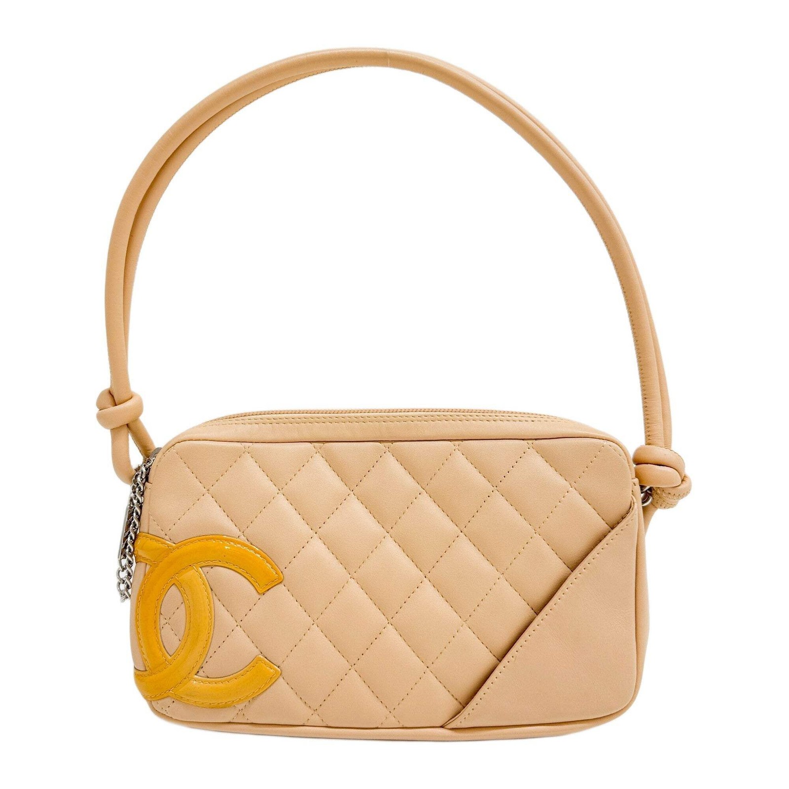 CHANEL 2005-2006 Cambon Beige Shoulder Bag