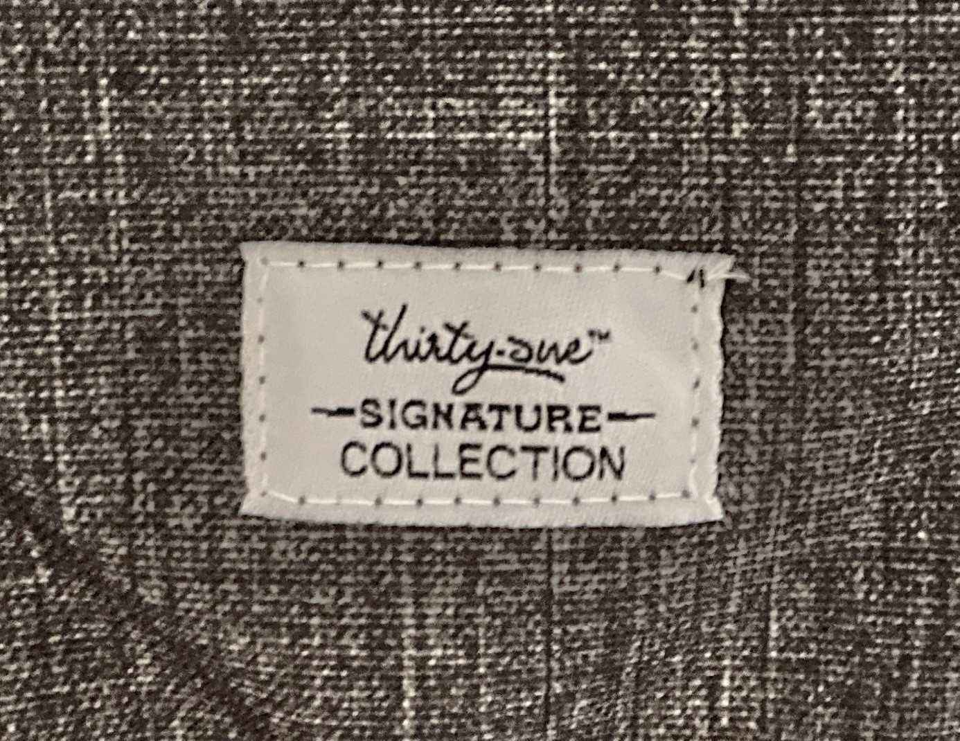 Thirty-One Medium Utility Tote Charcoal Crosshatch Dark Gray