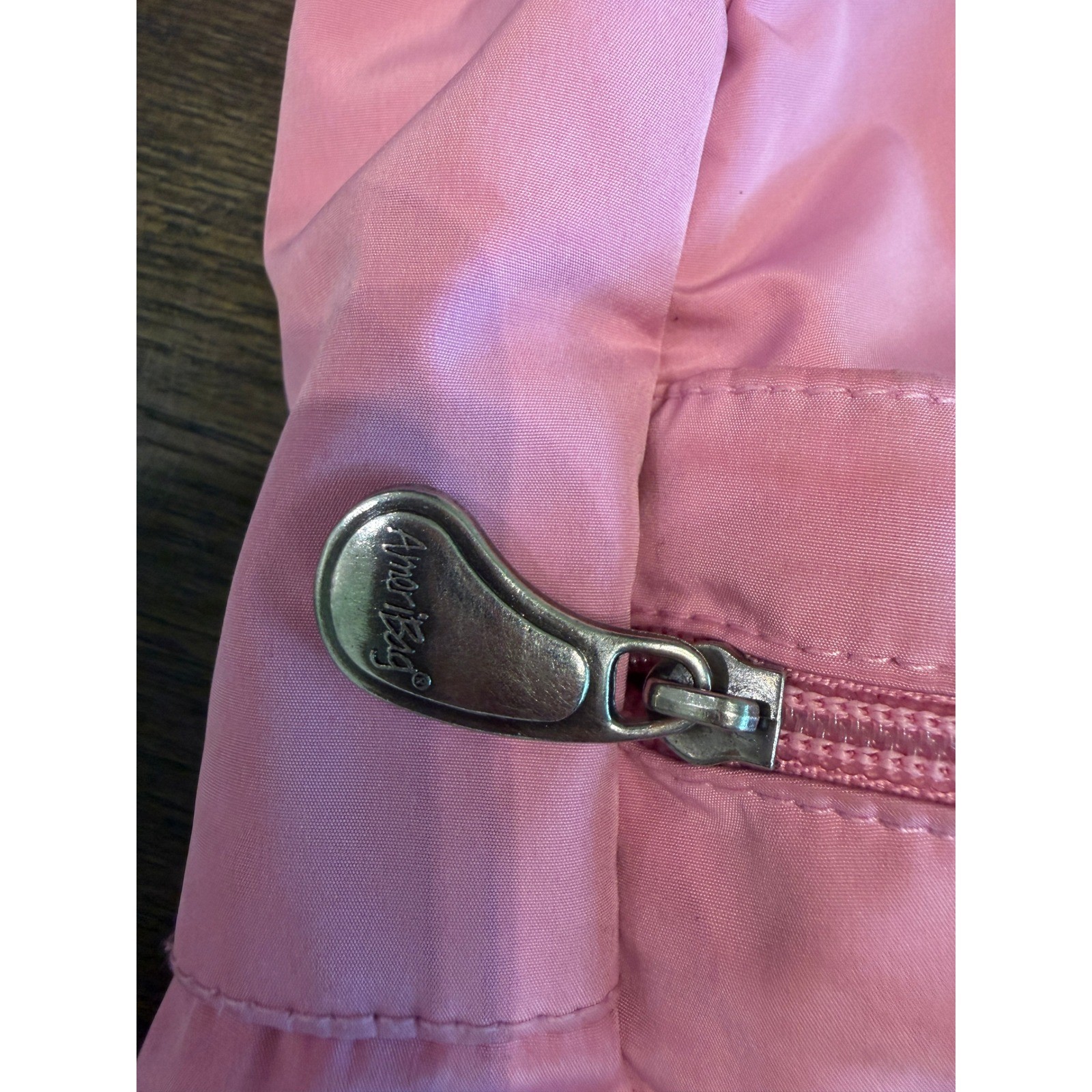 AmeriBag Healthy Back Bag Pink Nylon Ergonomic Sling Crossbody Backpack Small