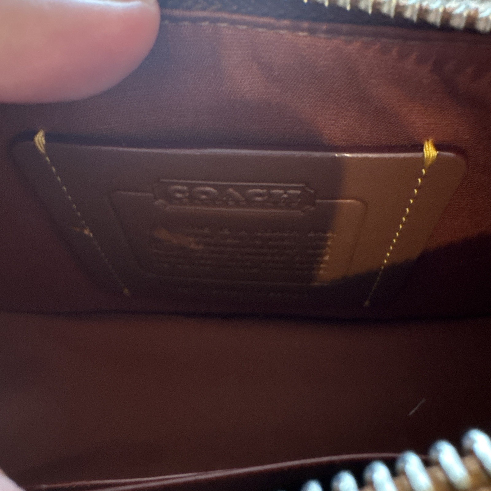 Coach Swinger 20 Bag Chain Crystal Signature Jacquard/Burnished Amber CW568 NWT