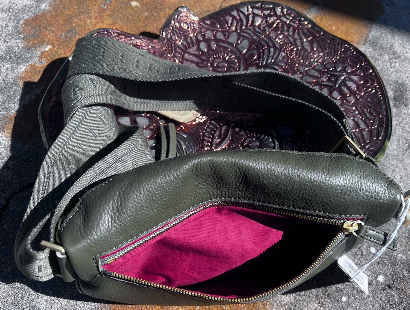 NWT Hammitt Charles Med Olive/Brushed Gold Crossbody Belt Bag