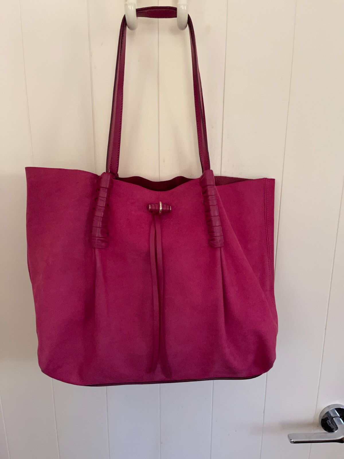 Nina Ricci Ondine Tote with Hot Pink Color Leather