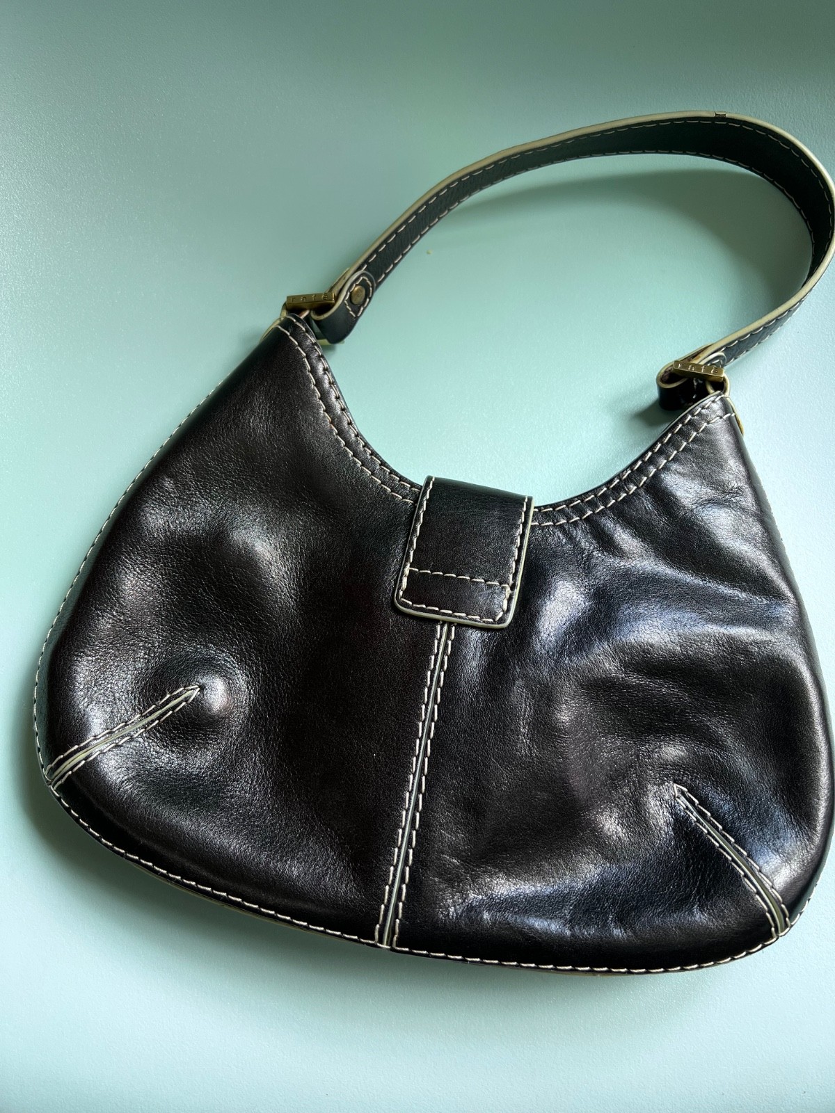 Rafe New York handbag – small black vintage (2003) with zipper detail