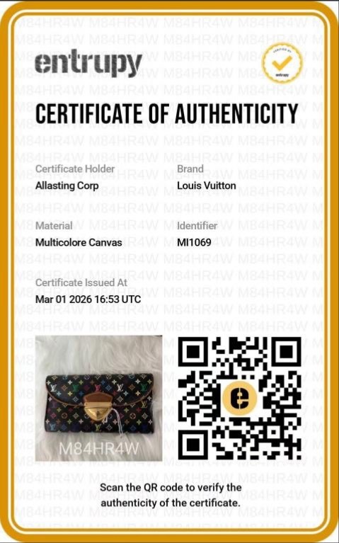 ✨ Authentic Louis Vuitton Eugenie Wallet on Chain – Black Multicolor Monogram