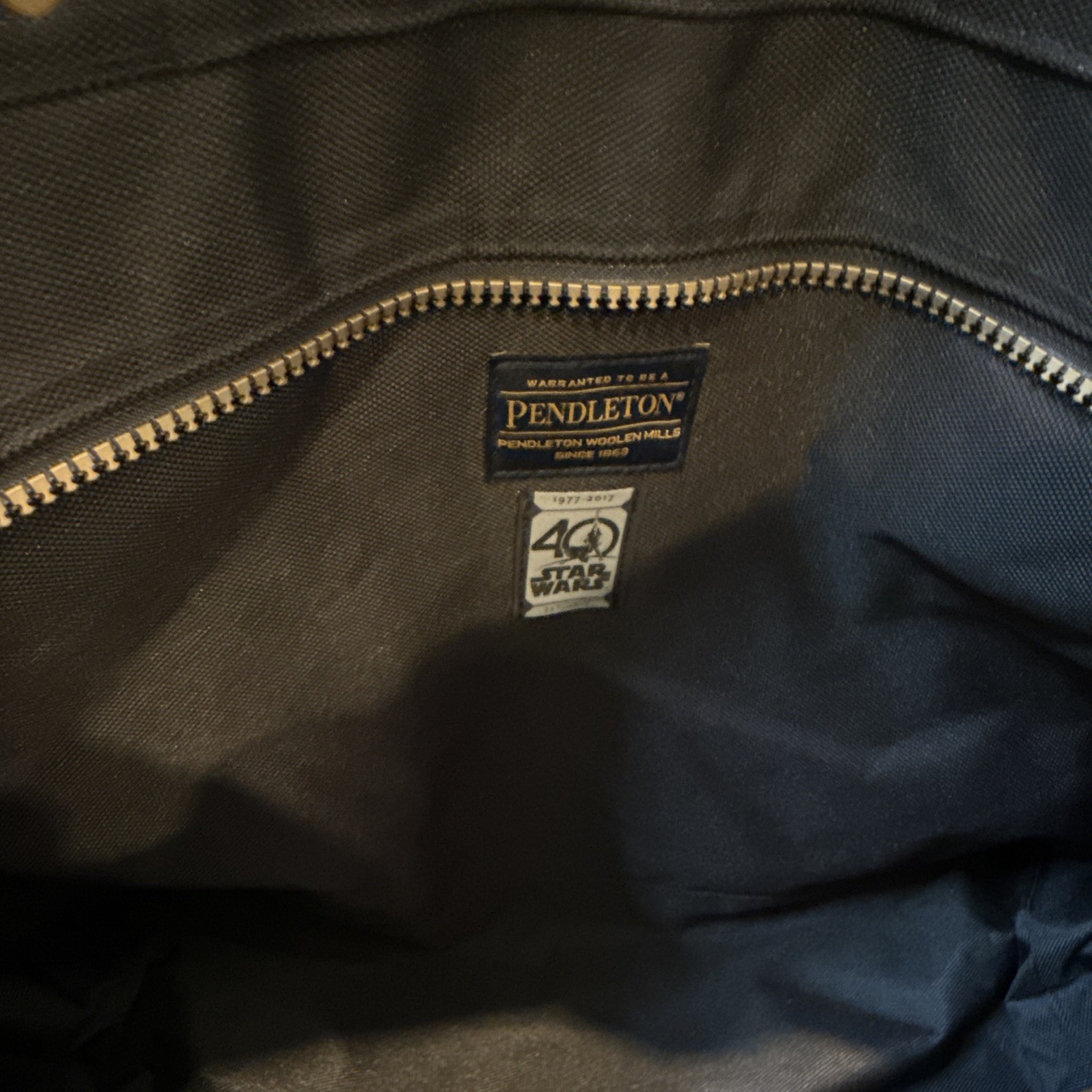 Pendleton Star Wars 40th Anniversary Vader Geo Tote Bag Zip Top Black/Multi