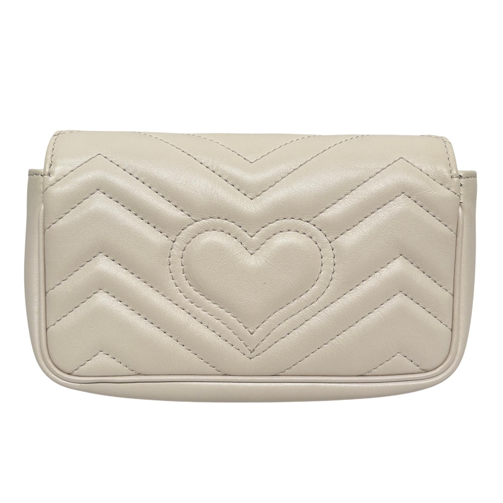 Gucci 476433 GG Marmont Matelassé Super Mini Bag – 6.75″ x 4″ x 1.75″ – 6739