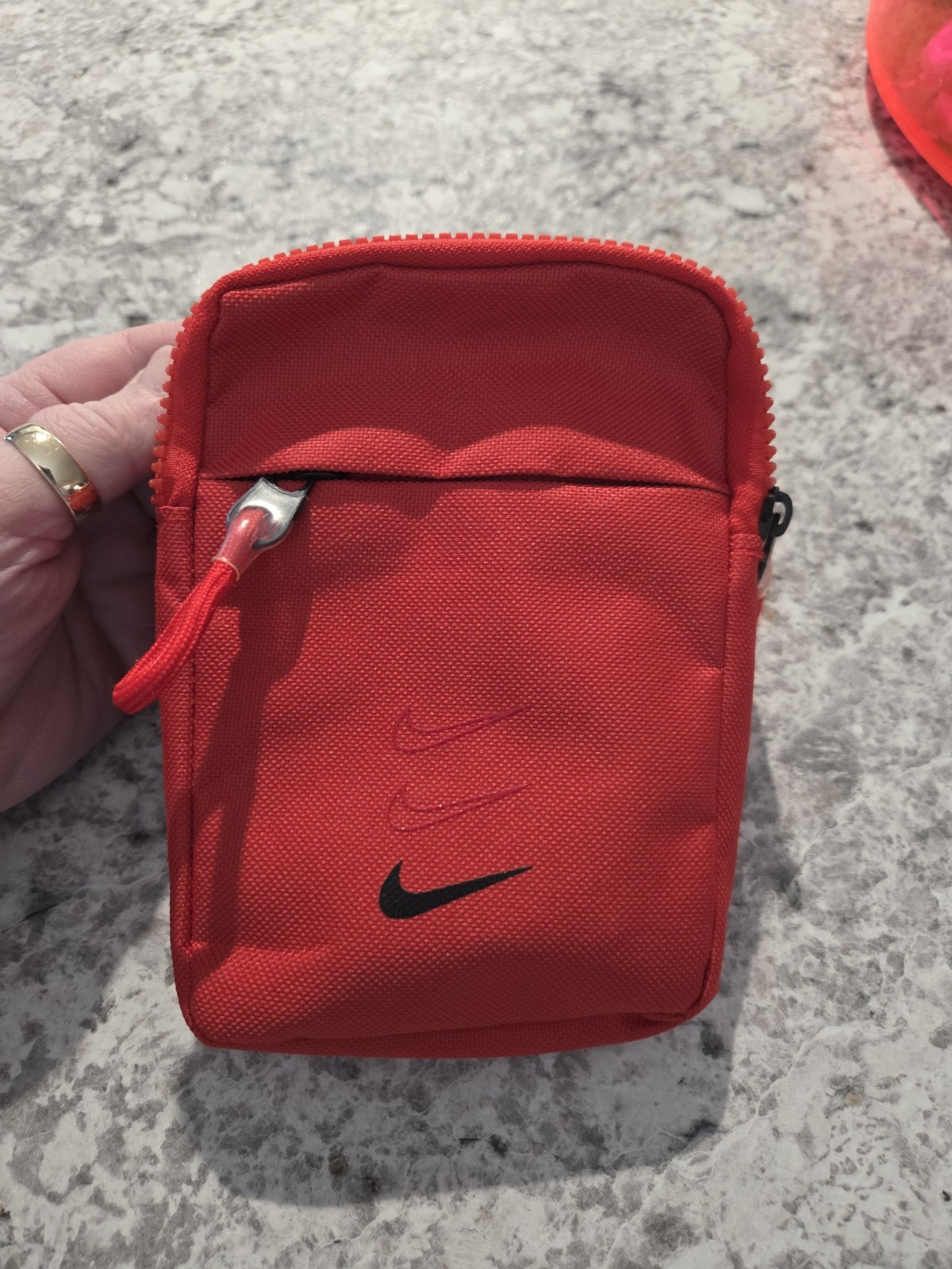 NWT Nike Red Mini Adjustable Sling Crossbody Shoulder Bag 5×7