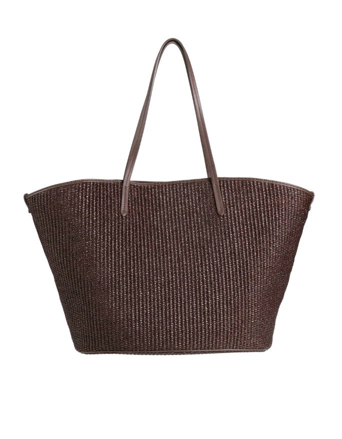 2995$ Brunello Cucinelli Womens Brown Tote/ Shopper Bag .Made In Italy