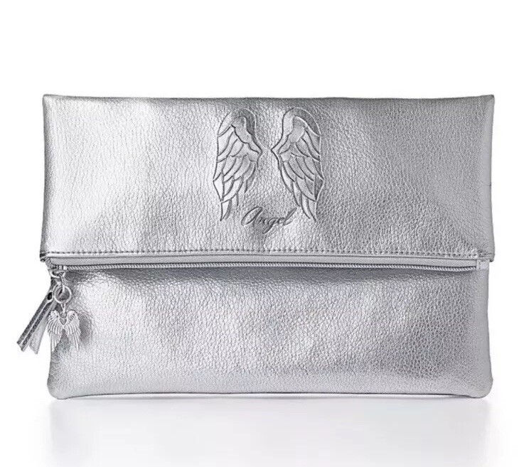 Victoria’s Secret Angel Silver Fold Over Clutch Bag