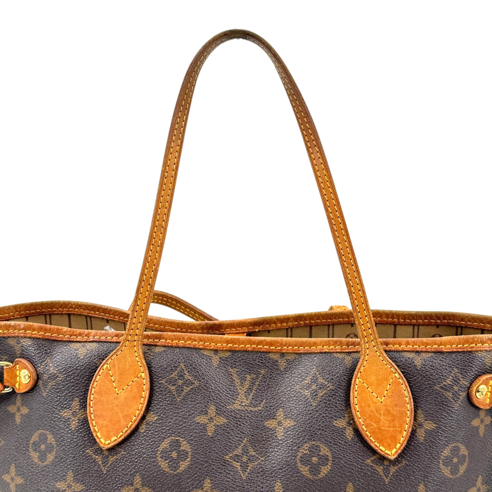 LOUIS VUITTON Neverfull PM Monogram Brown Shoulder Tote Bag M40155 KD433