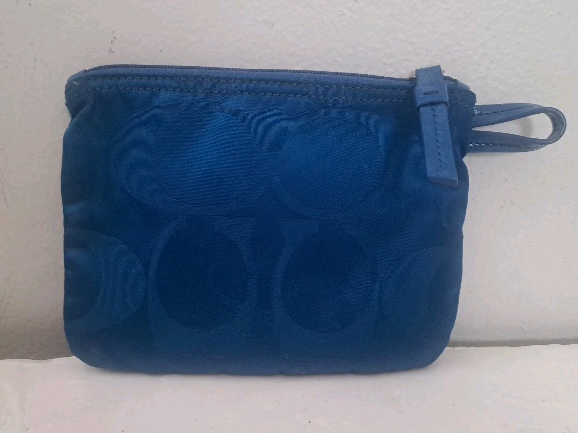 Coach Royal Blue Cosmetic Bag
