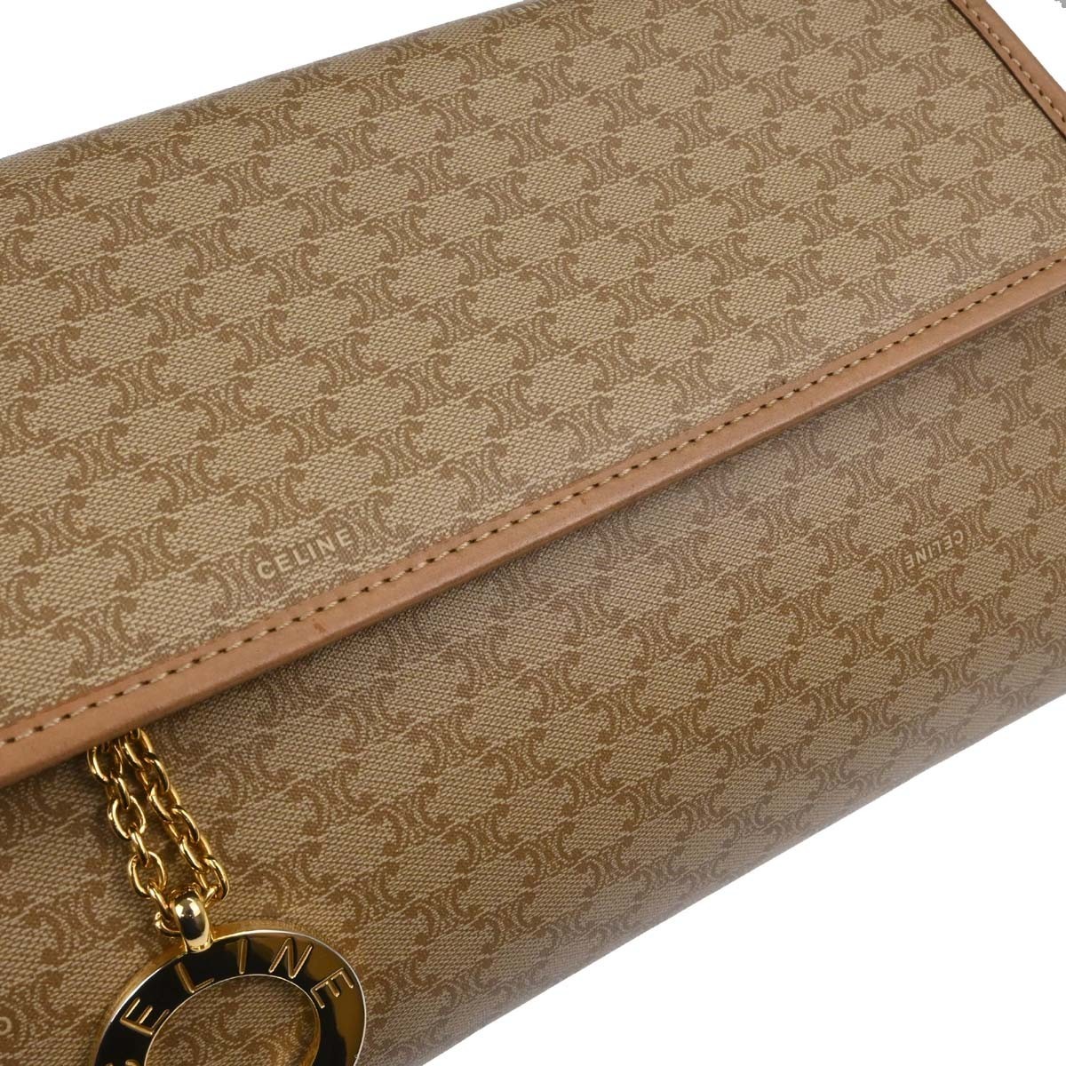 Celine Beige Macadam Shoulder Bag M13 136162