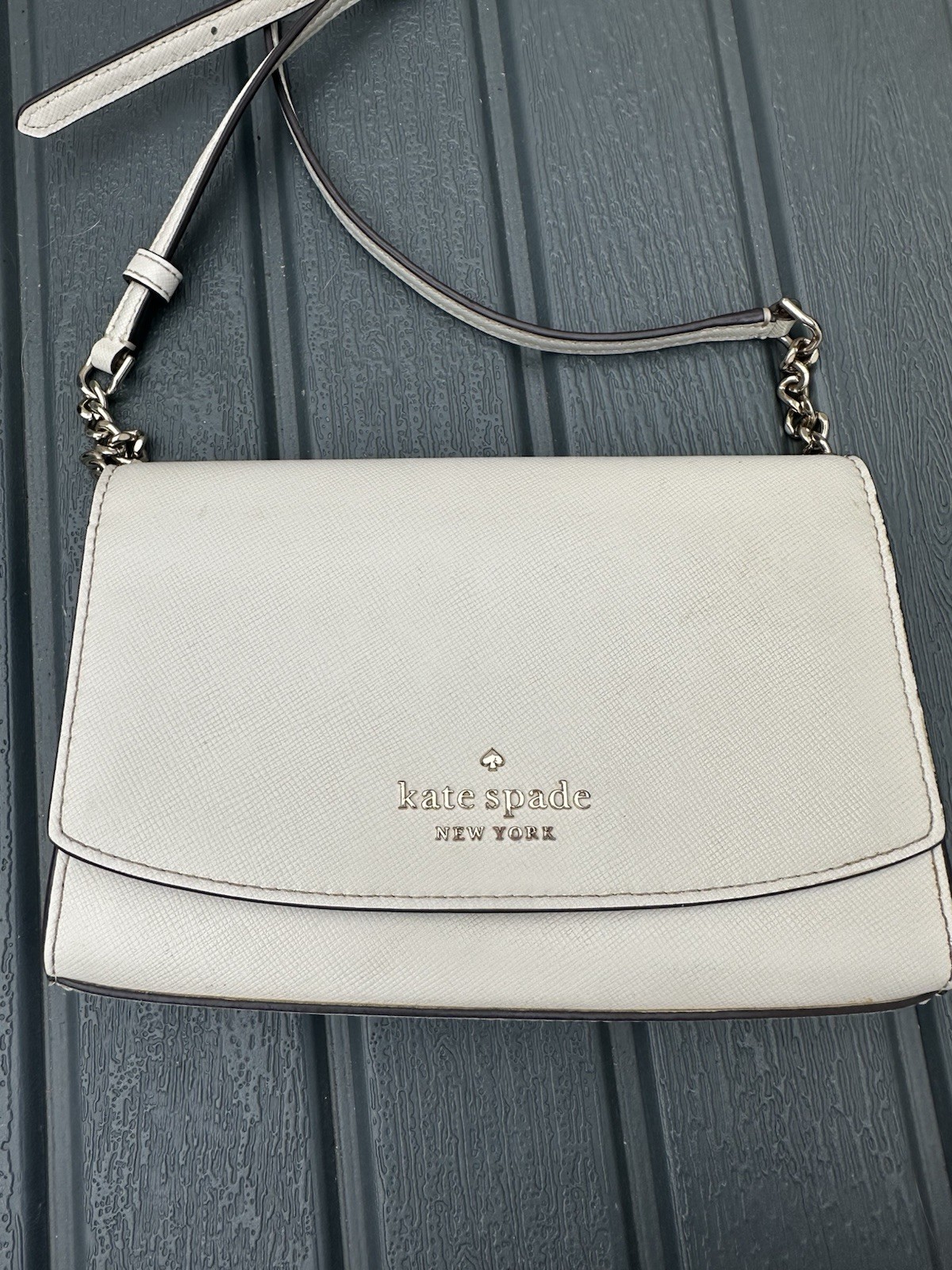 Kate Spade Carson Convertible Crossbody Handbag Cream White Magnetic Closure