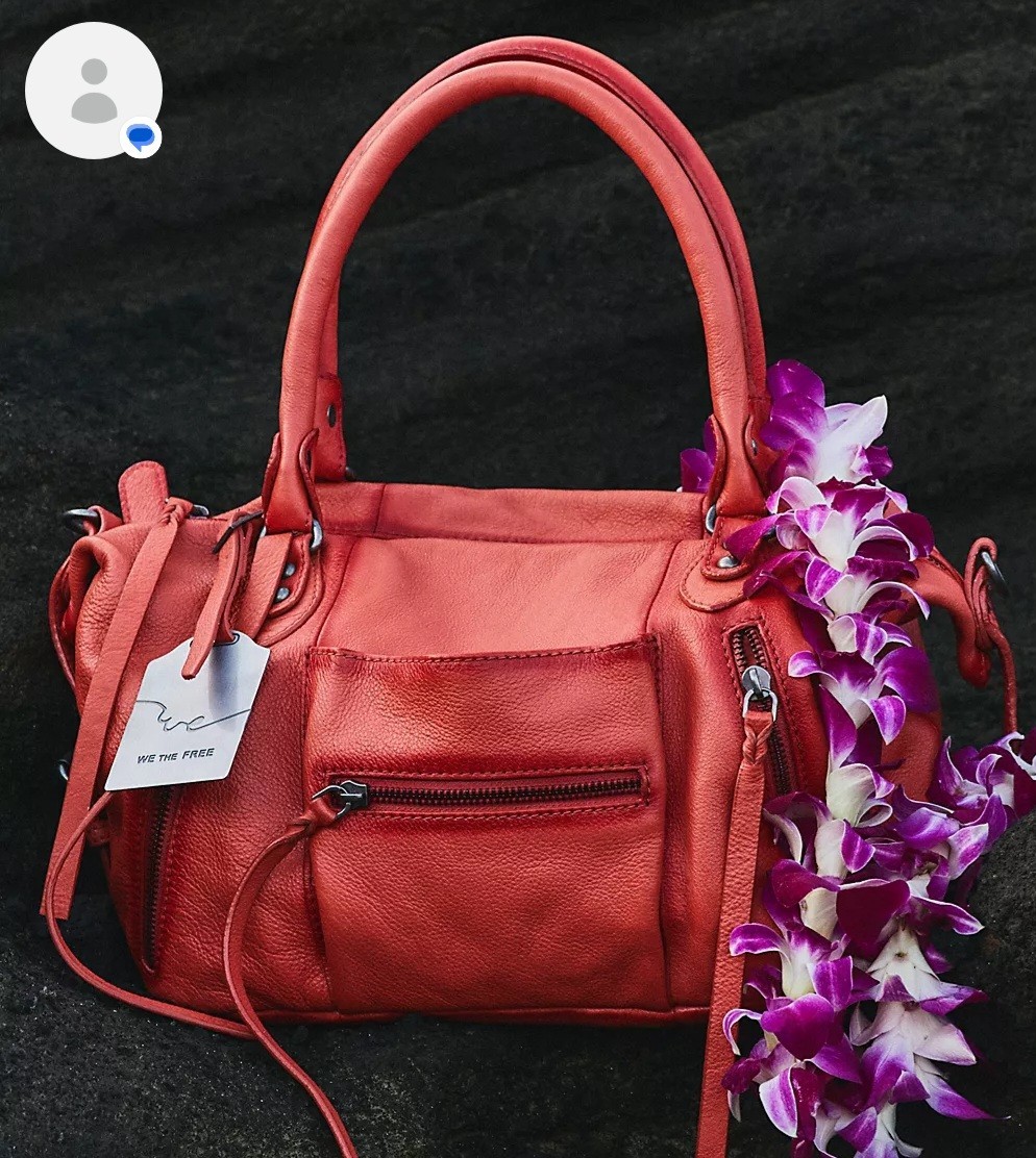free people red clay baby emerson tote