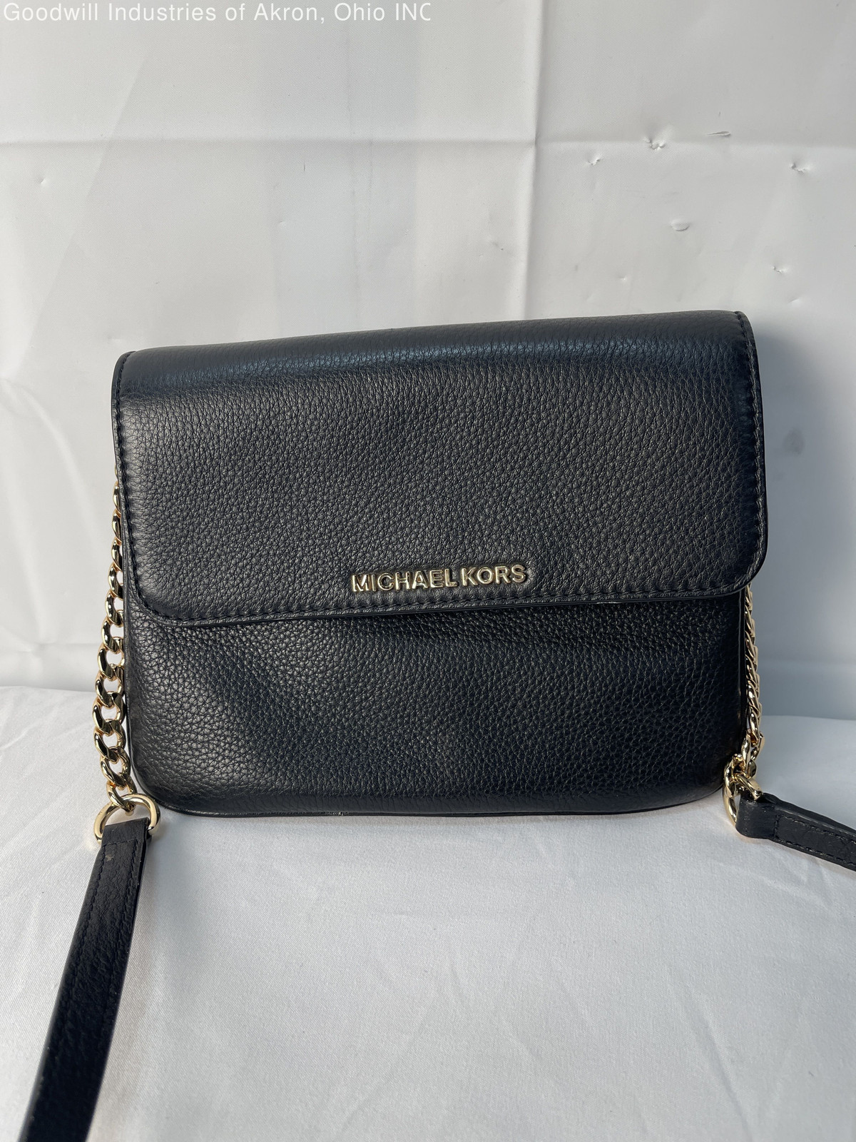 Gently Loved Certified Authentic Black Michael Kors Cross Body Handbag