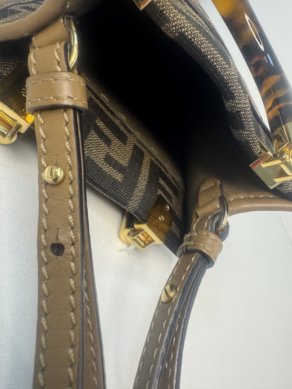 Fendi Mini Sunshine Shopper Tote Bag