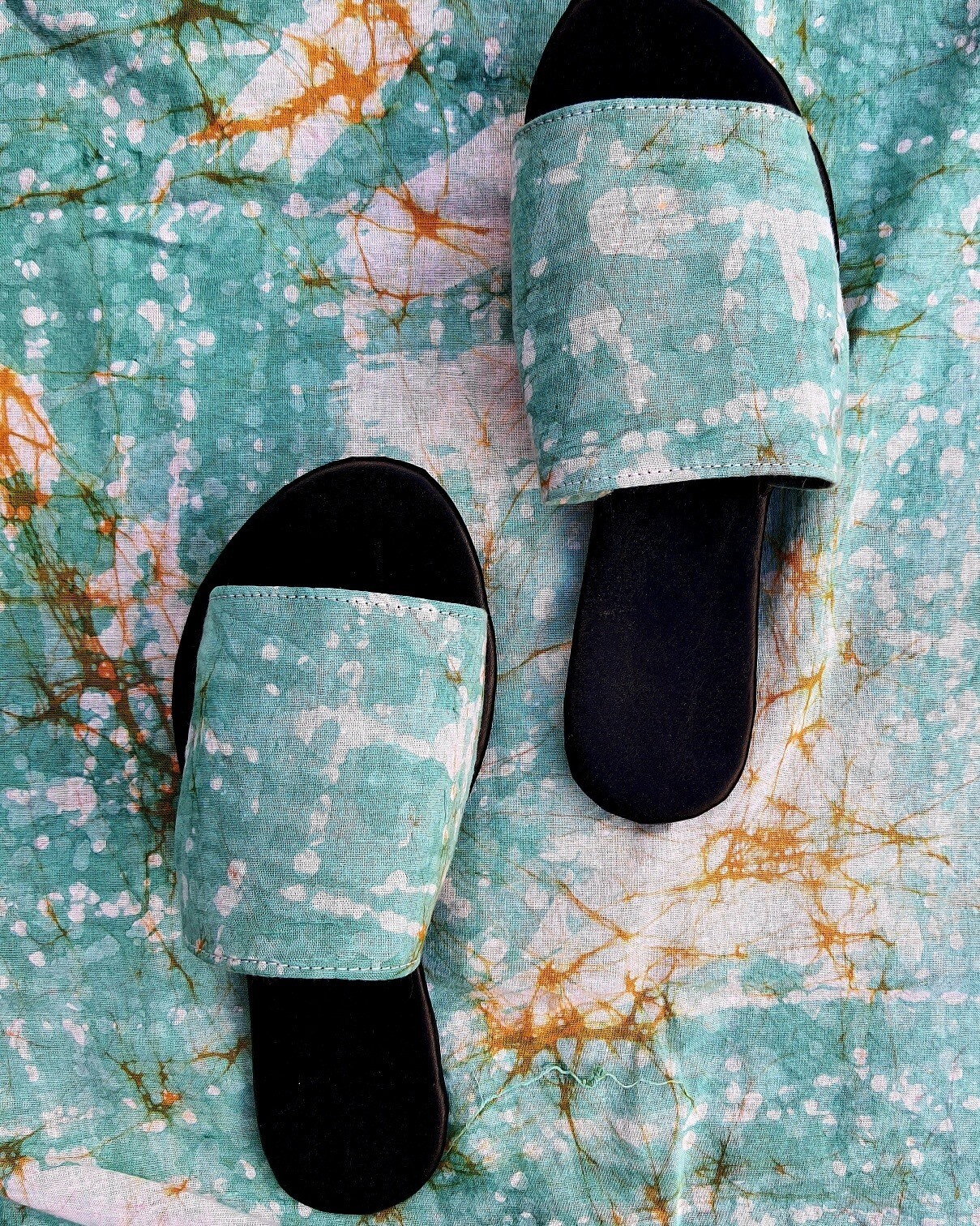 Hand made Sri Lankan BATIK Slippers Girls Only Outdoor Casual Sandals Ladies SLK