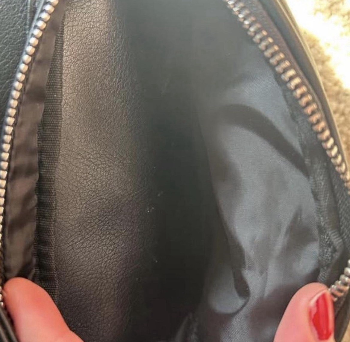 Wild Fable Black Backpack Purse Drawstring & Zip, Adjustable Strap, Pockets