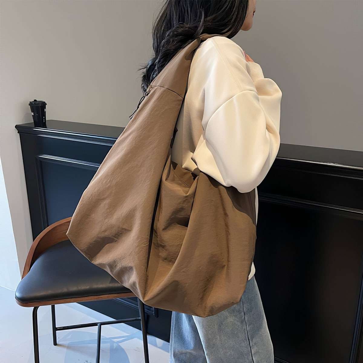 Slouchy Hobo Bag Lightweight Large Tote Shoulder Purse Casual Underarm Bag