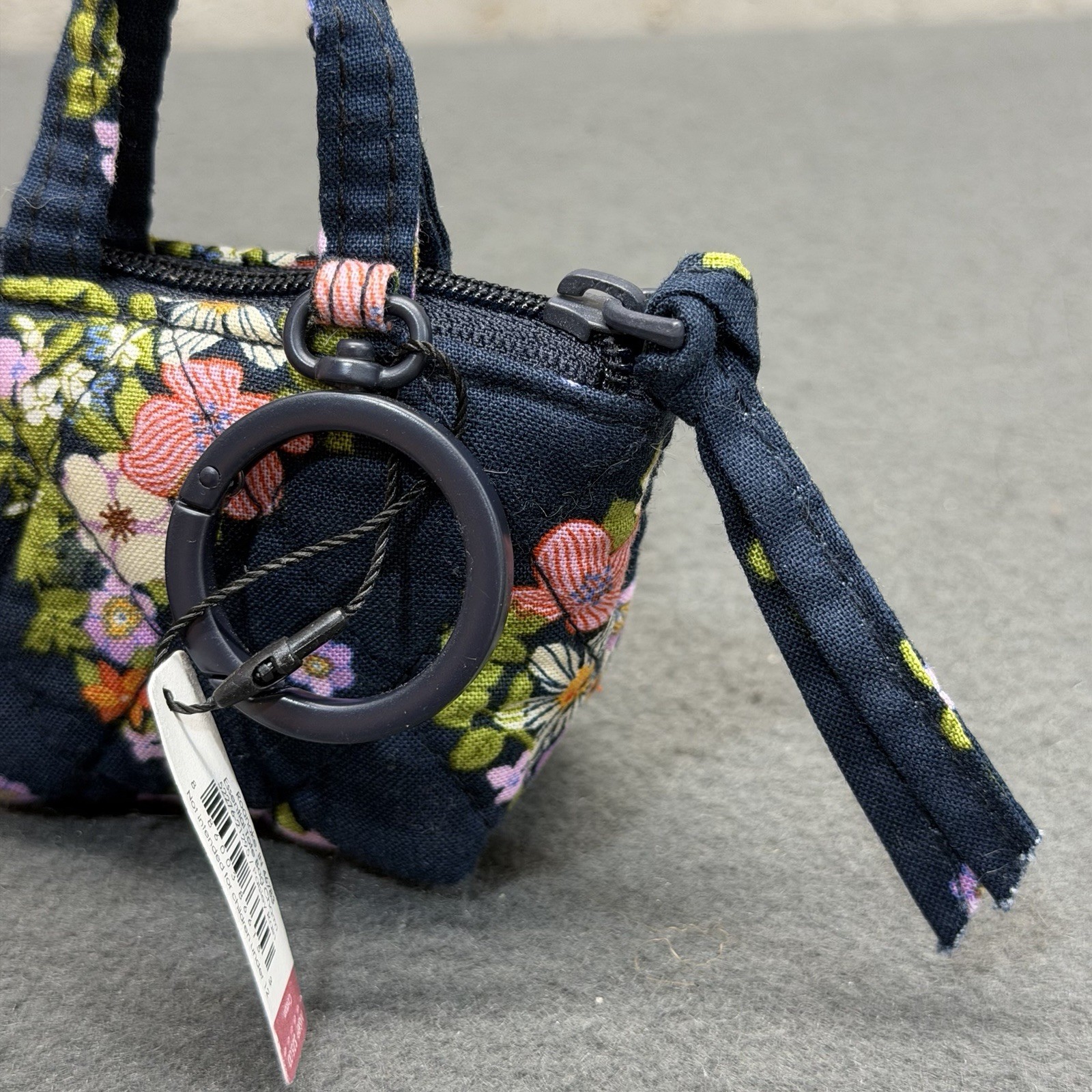 NWT Vera Bradley Paisley Rain Mini Coin Purse – Double Handle Tote Bag Charm