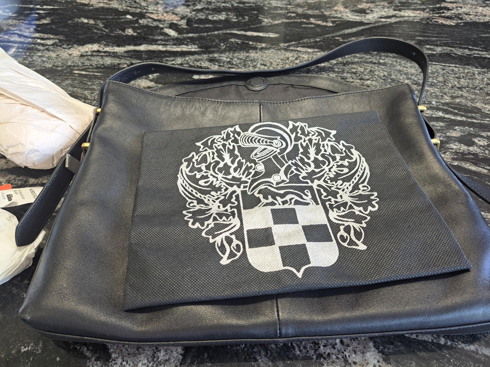 Vince Camuto leather handbag new black