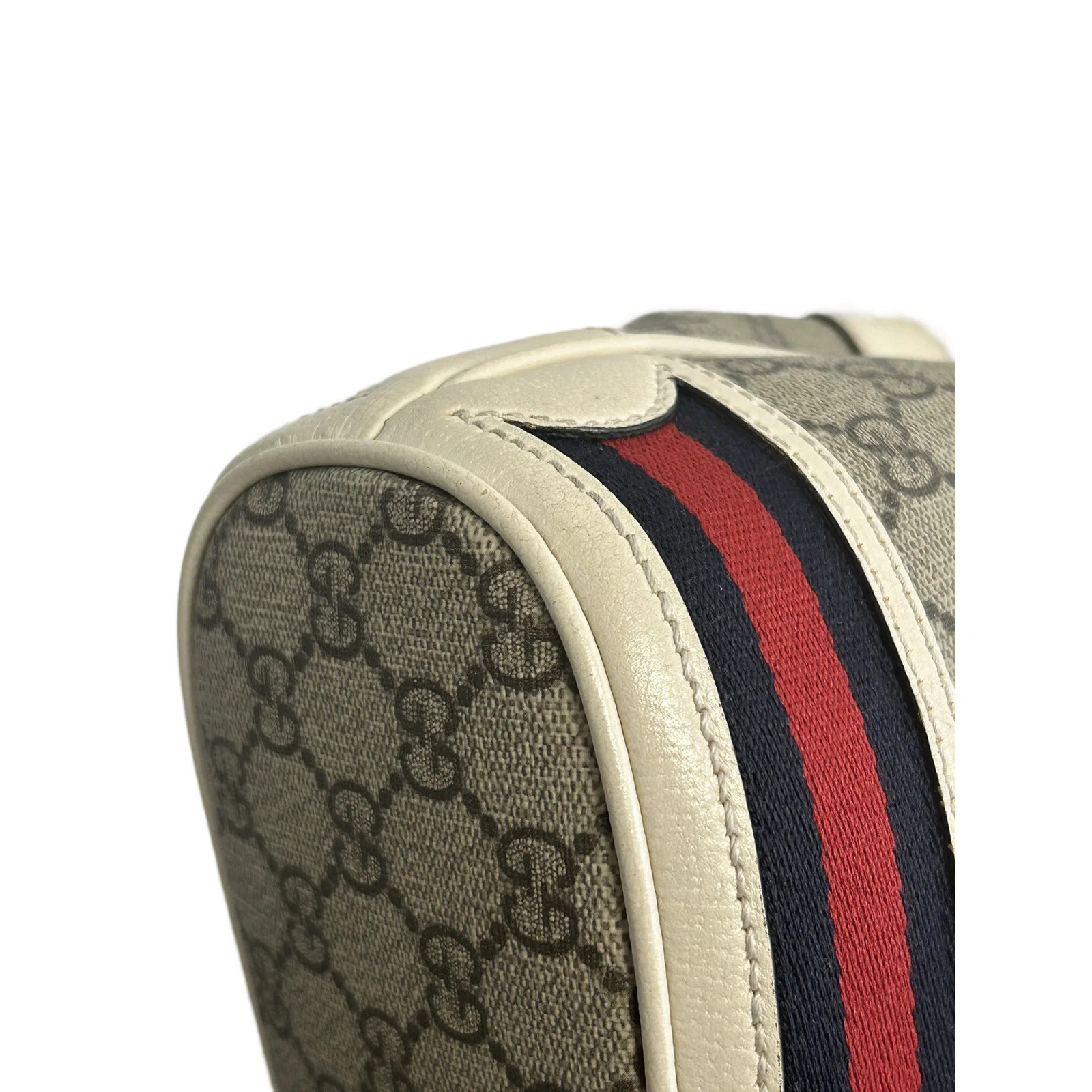 Gucci Bucket White Beige Gg Supreme Monogram (dj071526a4r)