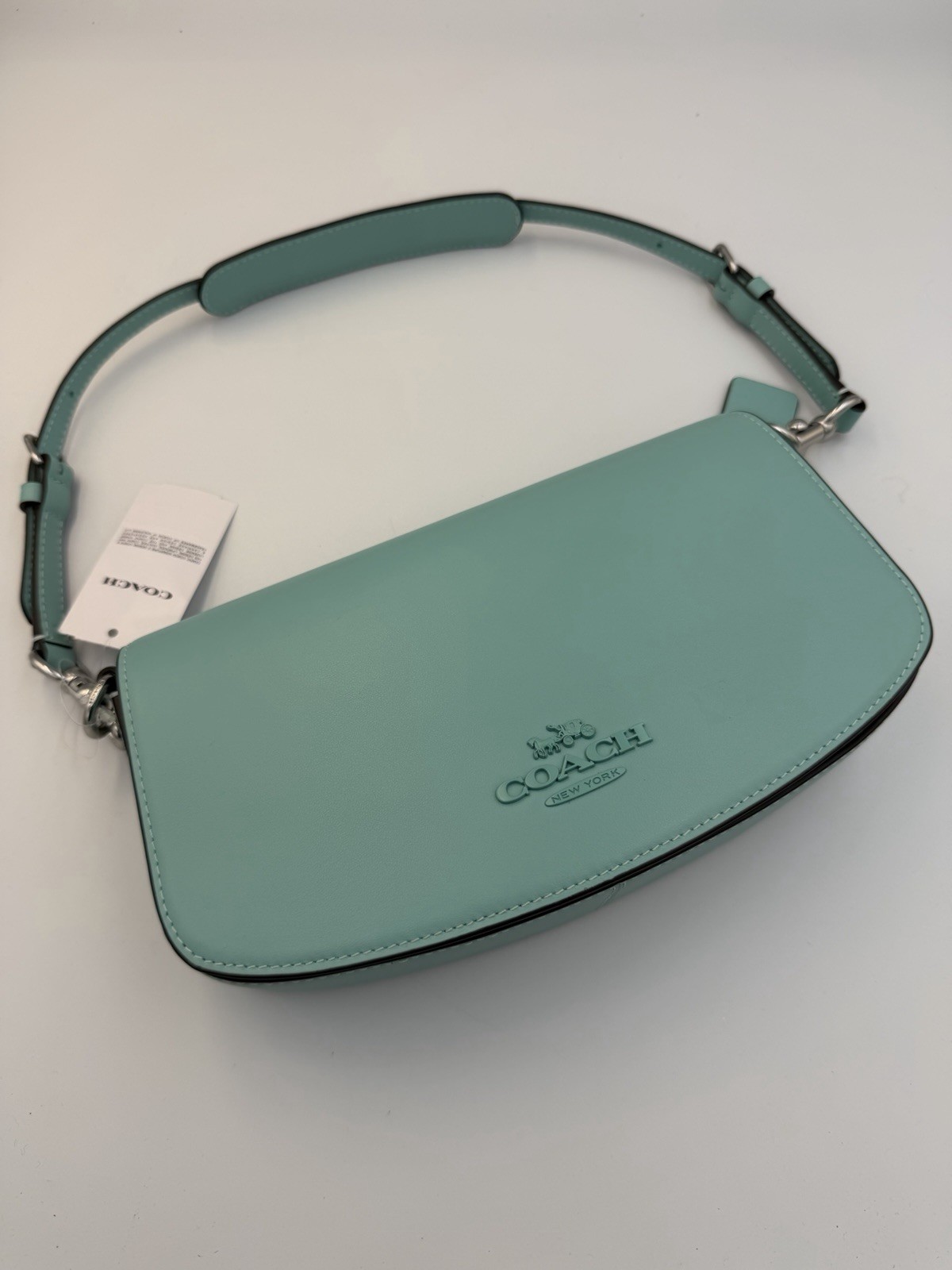 NWT (New With Tags) Coach Andrea Medium Shoulder Bag In Faded Blue (Style CT768)