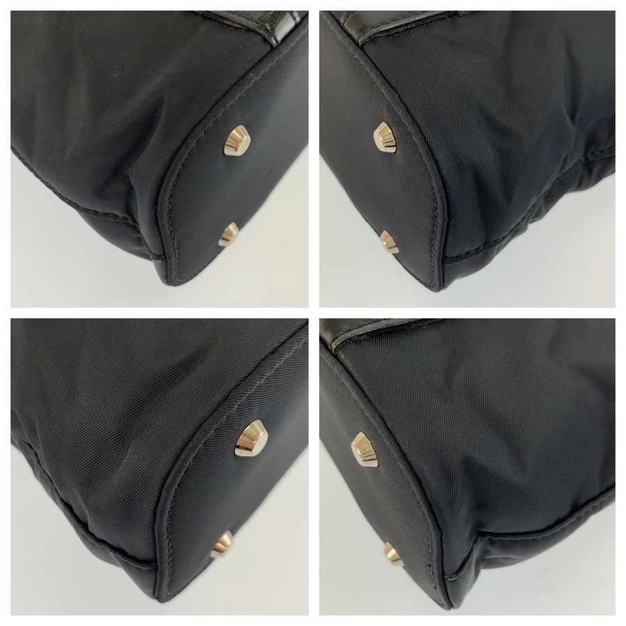 GIVENCHY Tote Bag handbag Black SilverHardware Nylon/leather