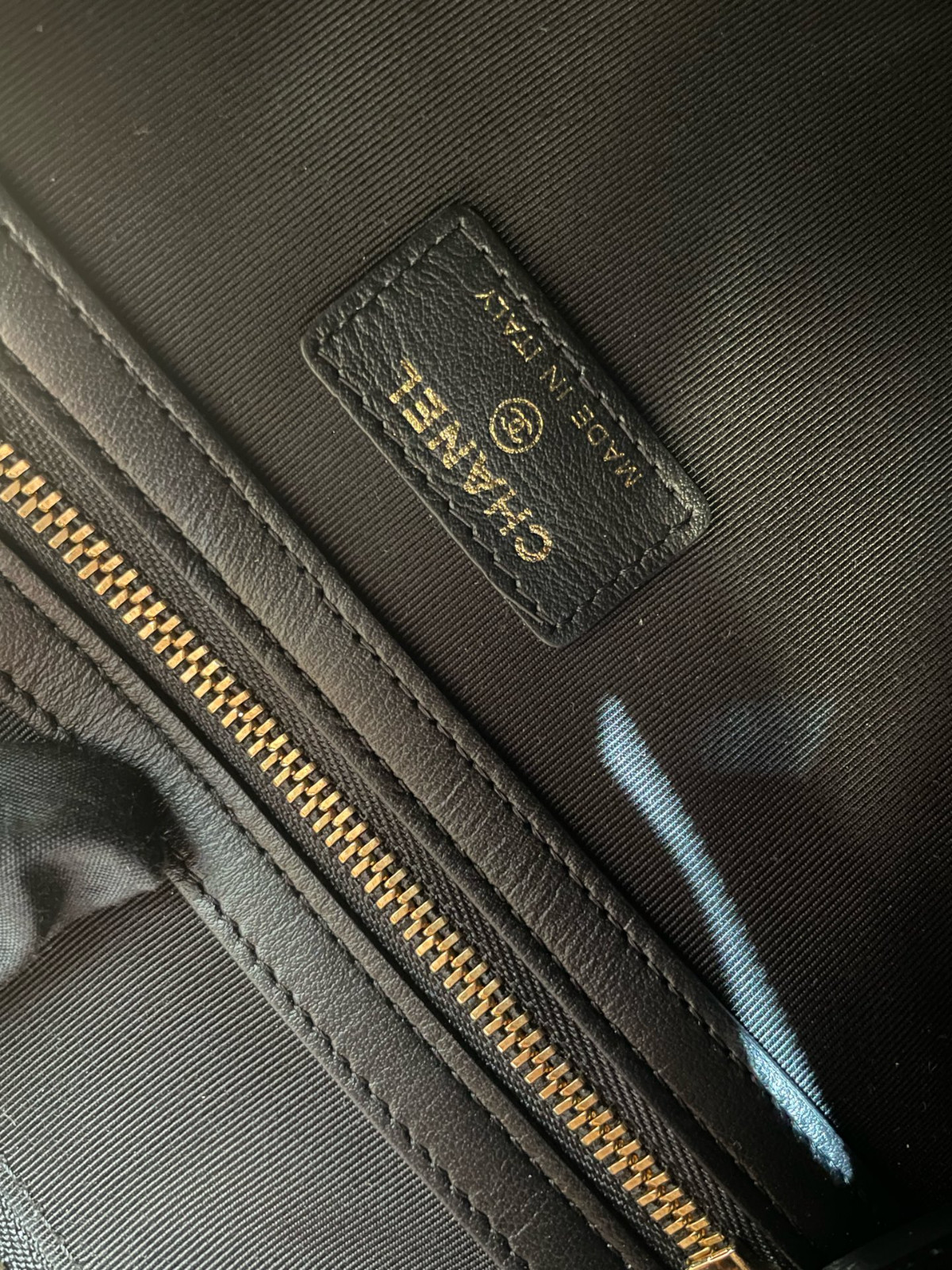 Chanel Black Quilted Glazed Calfskin Clutch Bag （20×27.5）cm