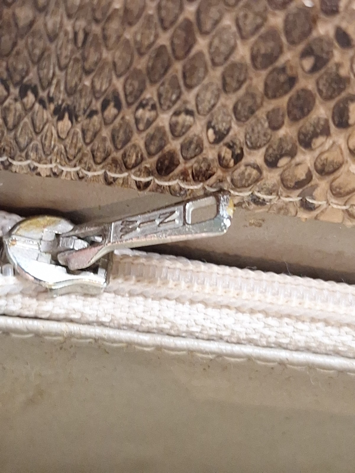 Unique Vintage Snakeskin Purse Shoulder Bag 9 Inch By 6 Inches