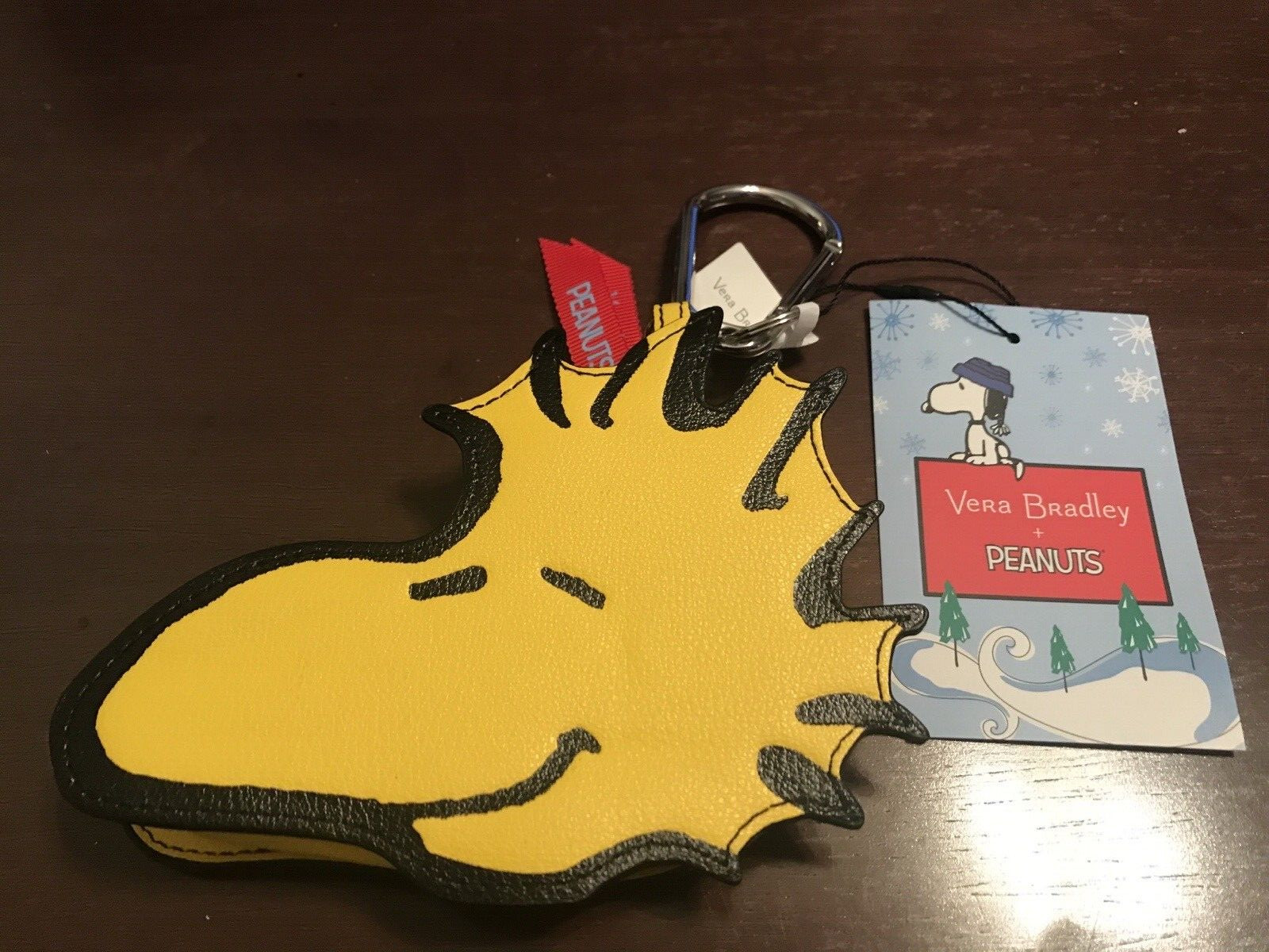 Vera Bradley Peanuts Woodstock Bag Charm for Coins Credit Cards New