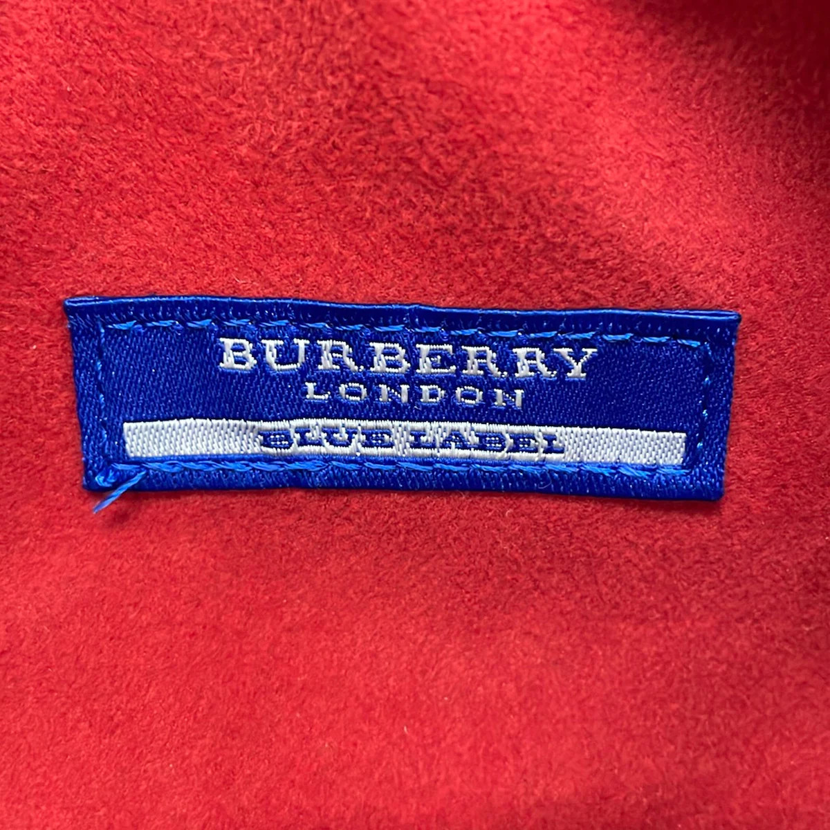 Burberry Blue Label Beige Cream Multi Nylon Canvas Leather Handbag