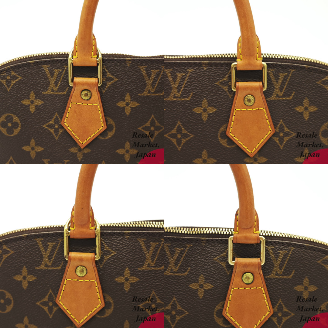 Louis Vuitton Alma PM M51130 Monogram Canvas Brown Tote Bag Handbag Women’s