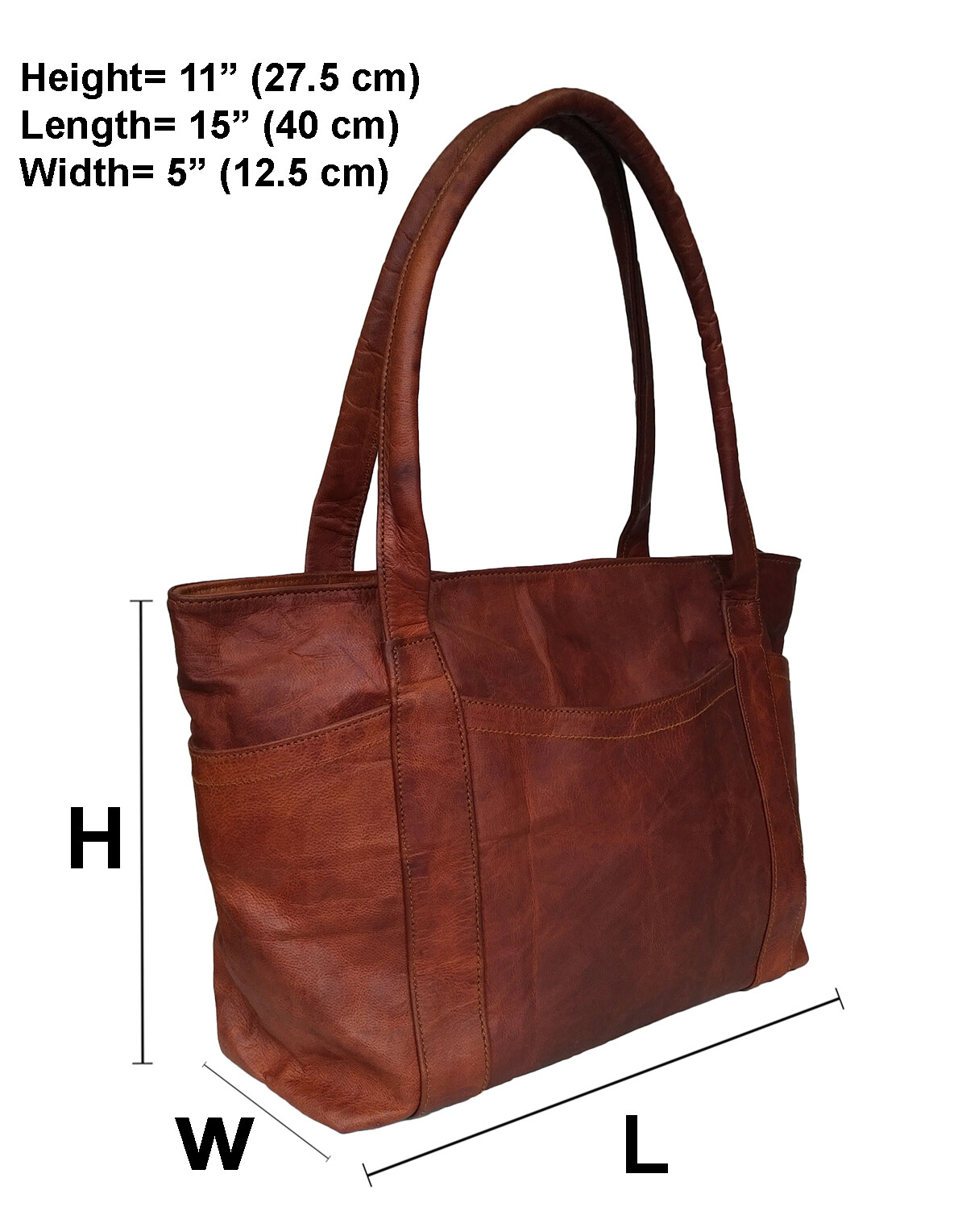 Women Business Tote Shoulder bag Genuine Leather Everyday Purse Shopper Handbag