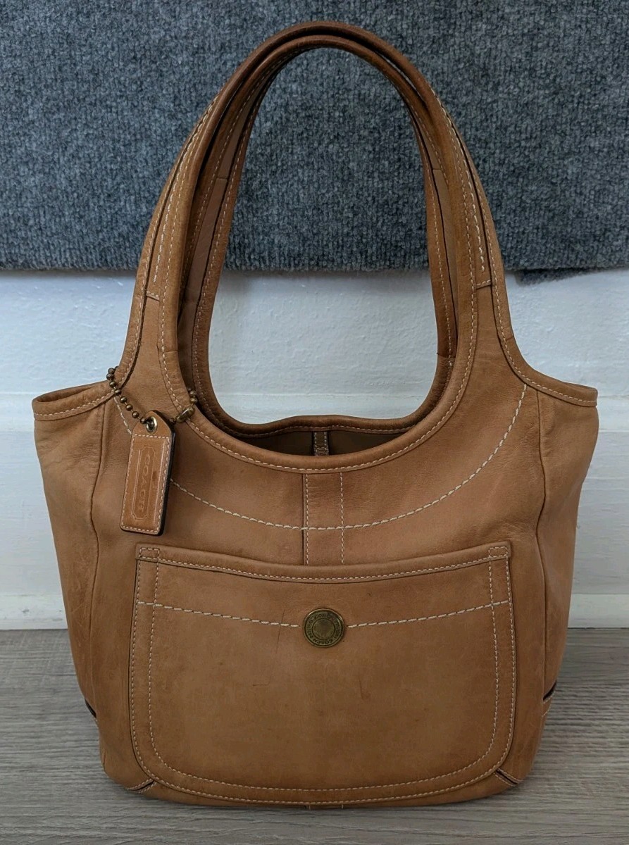 Coach 10743 Ergo Legacy 65th Anniversary Tan Leather Shoulder Bag Y2K Vintage