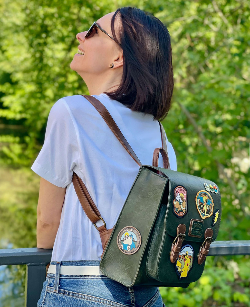 EXCLUSIVE Loungefly Pokemon Scout Patches Mini Backpack Bag Pikachu Eevee NWT