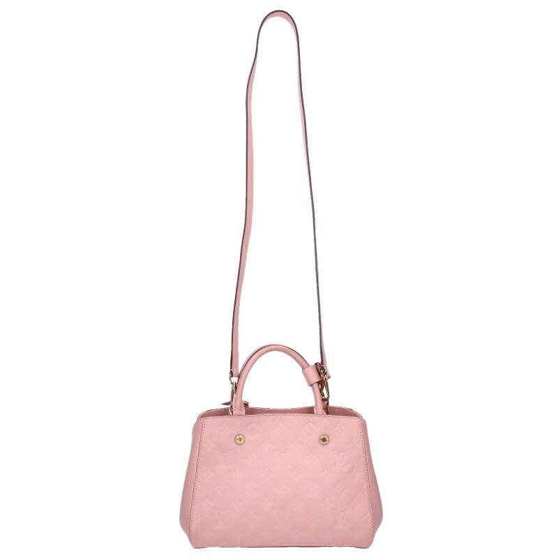 LOUIS VUITTON Bag: Montaigne BB M41199 Pink W27H19D11.5cm;