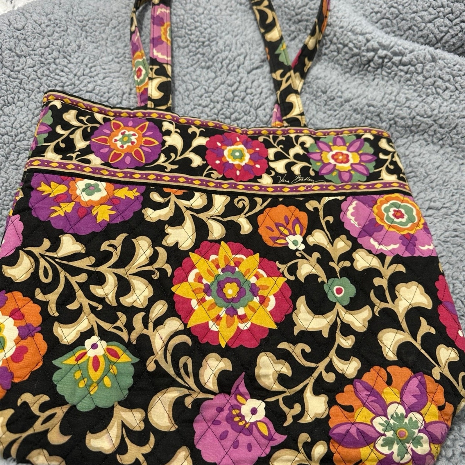 Vera Bradley Suzani Tote Bag Large Floral Carryall (Flawed)