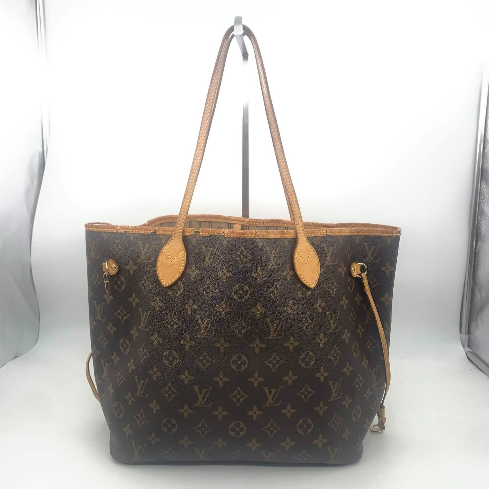 READ!! Auth Louis Vuitton Neverfull MM Tote Bag Monogram Canvas M40156 LV
