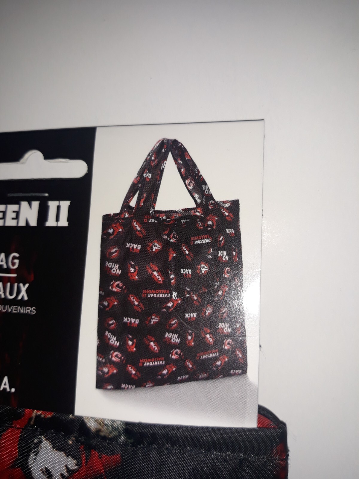 Halloween II Bloody Michael Myers 16×16.5 Foldable Vinyl Fabric Tote Bag NEW