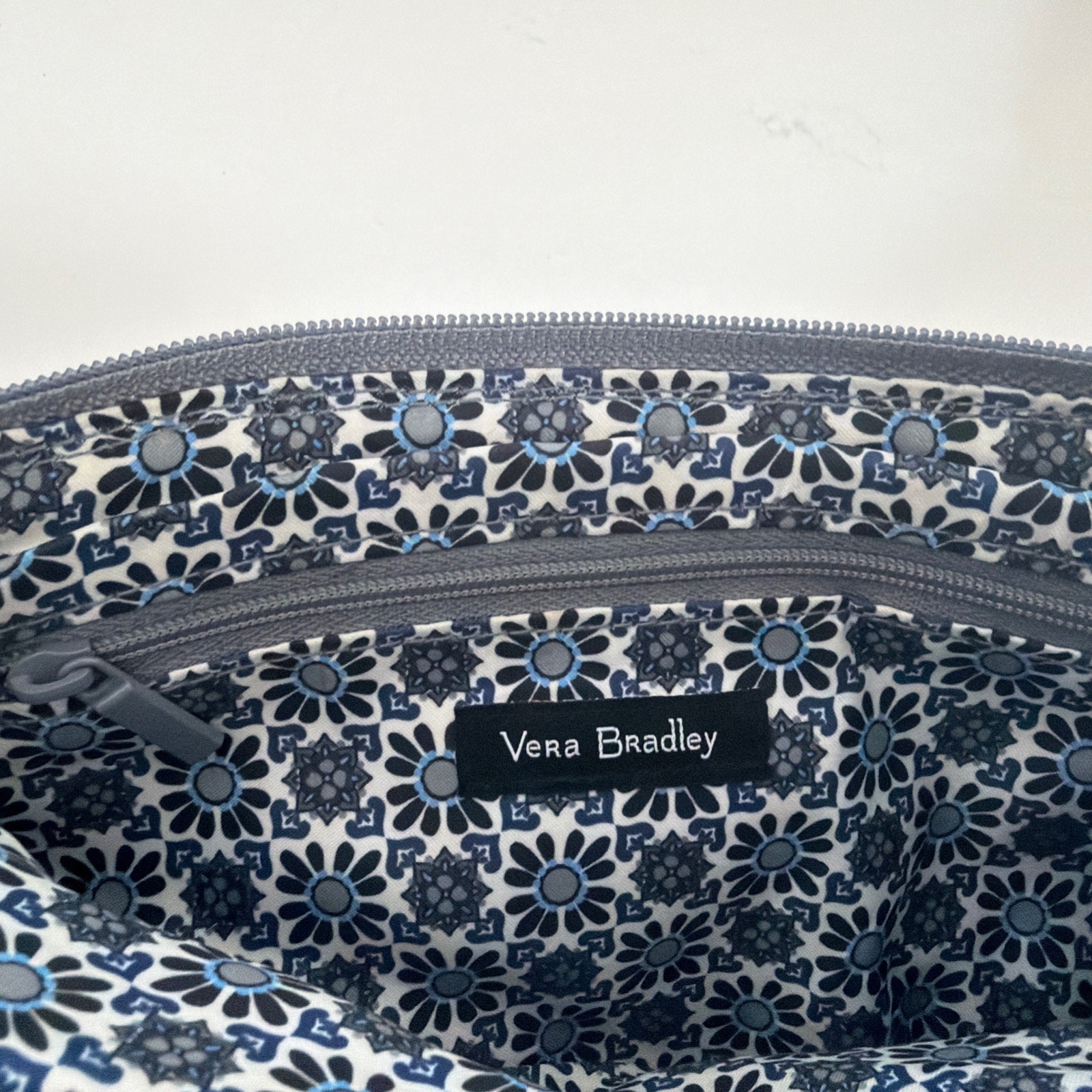 Vera Bradley Little Hipster Crossbody In Charcoal Medallion Print