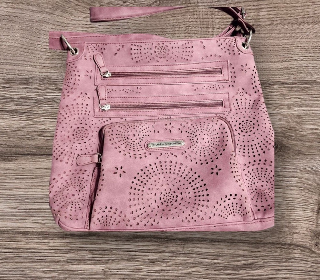 Stone Mountain USA Purple Crossbody Bag New
