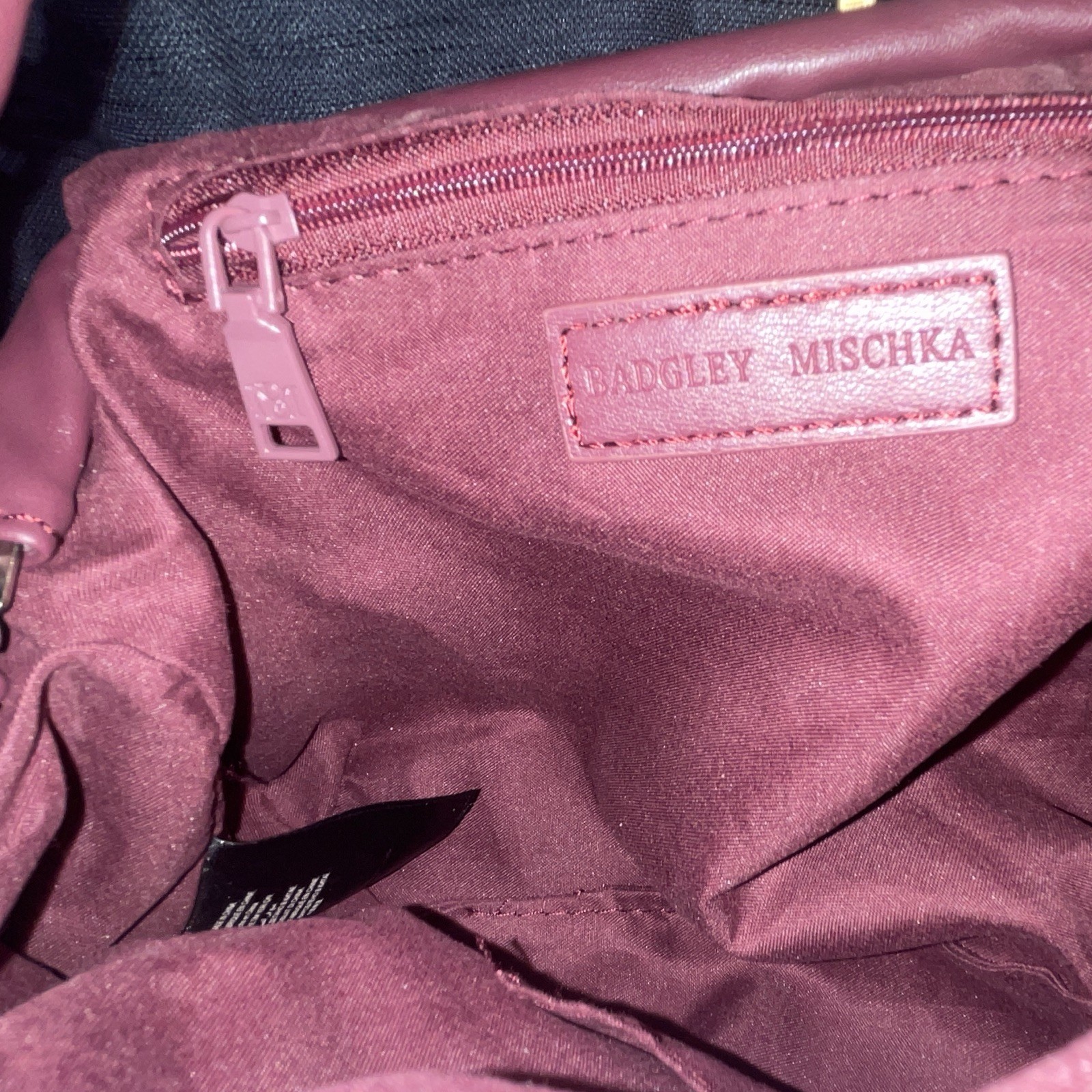 Badgley Mischka Pink Clutch Top Handle Snap Closure Chain/Detachable Strap