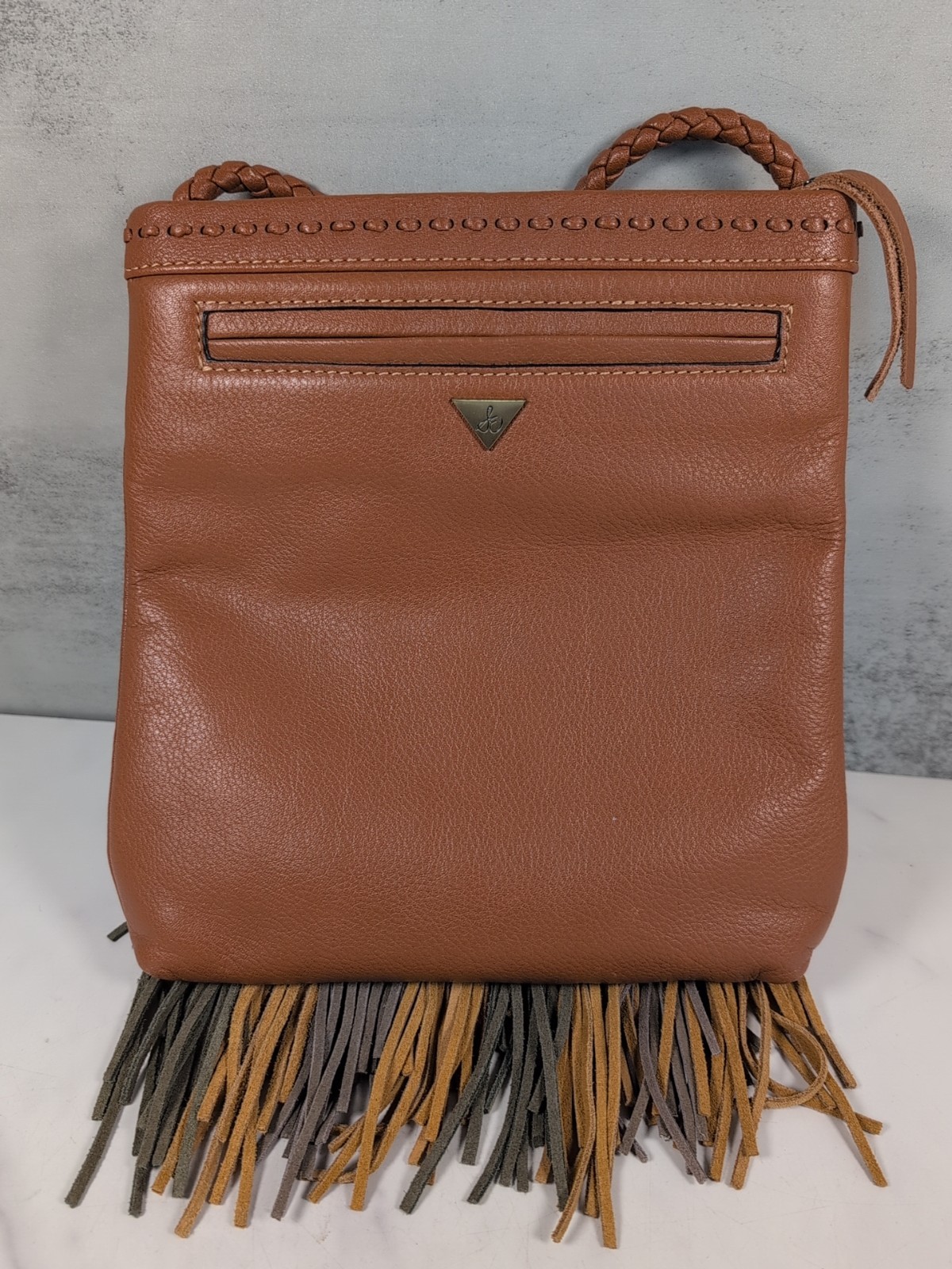 Sam Edelman Jane Multicolor Leather Fringe Crossbody Shoulder Bag