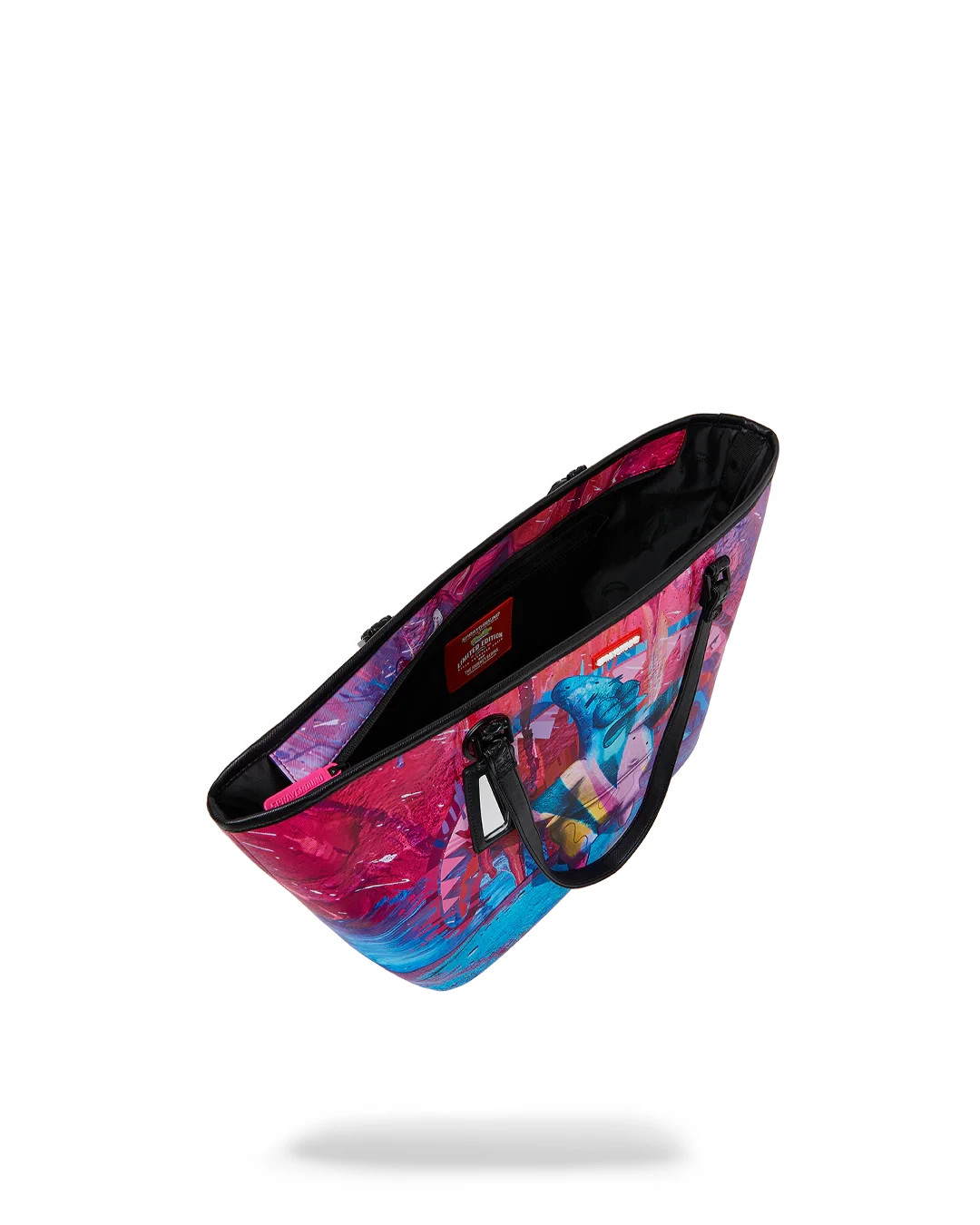 Sprayground Spongebob SPONGEMONET Tote🔥New Black Travel Large Shoulder Bag