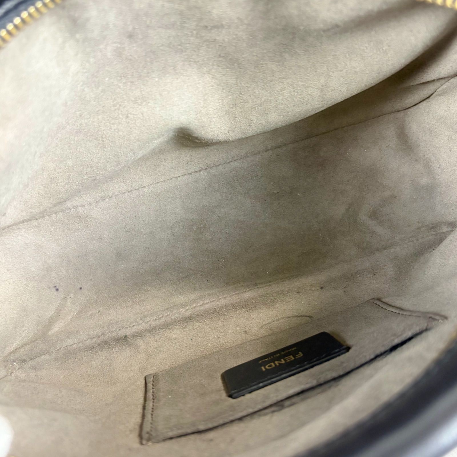 FENDI Cam 05217439 Camera Bag Black Leather US 8.9×5.9×3.1in Shoulder Italy