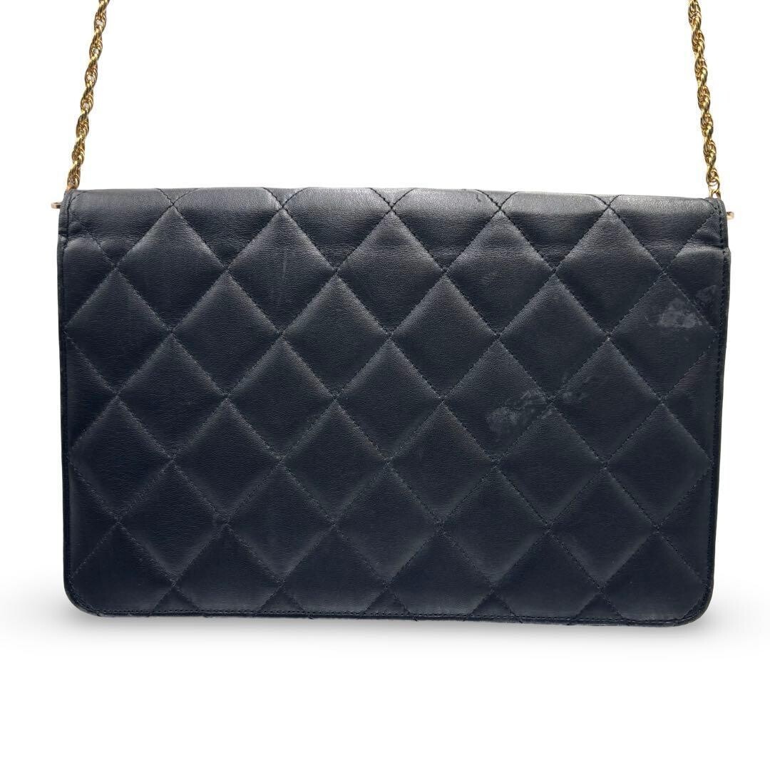 Givenchy Black Quilted Leather Chain Shoulder Bag 4G Logo Vintage Crossbody
