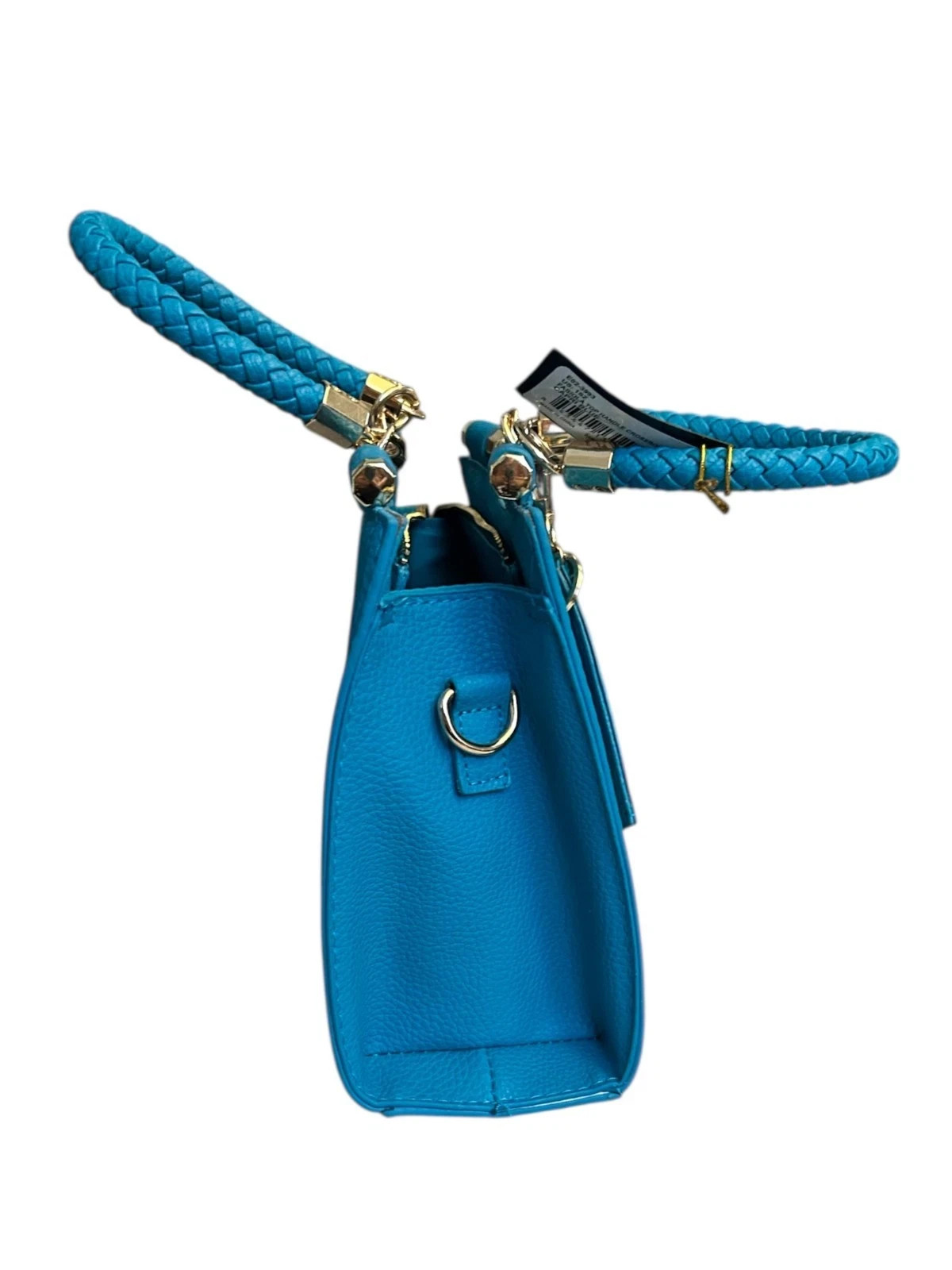 New w/ Tags in Plastic! BEBE Fabiola Top Handle Crossbody Handbag in Capri Blue